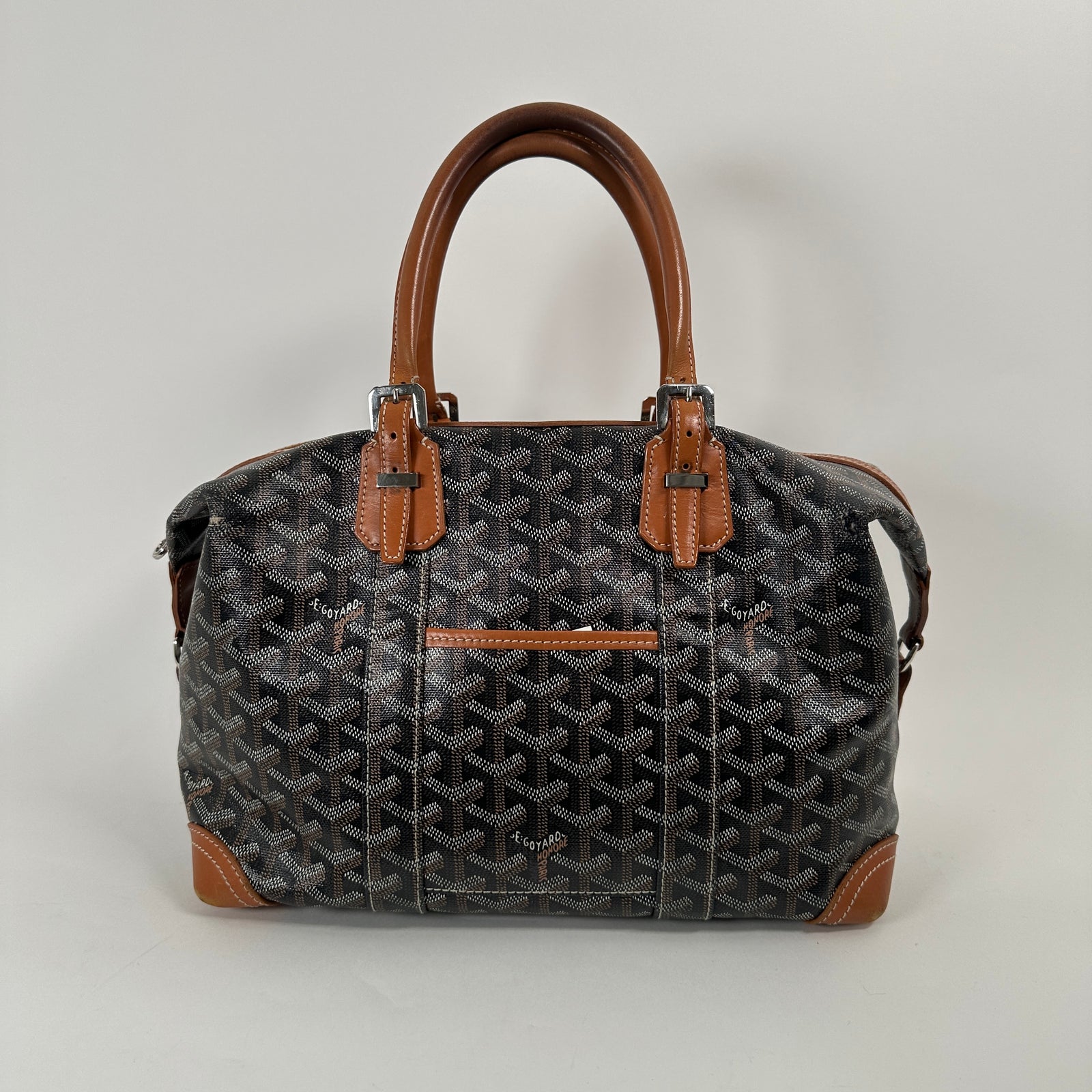 Goyard Black & Tan Goyardine Boeing 30