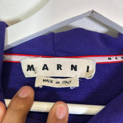 Marni Spray Paint Logo Oversized Hoodie