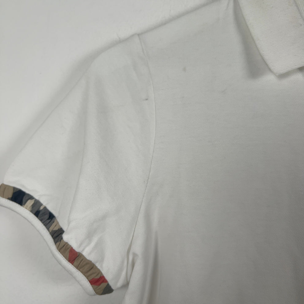 Burberry Brit White Scrunched Polo Shirt