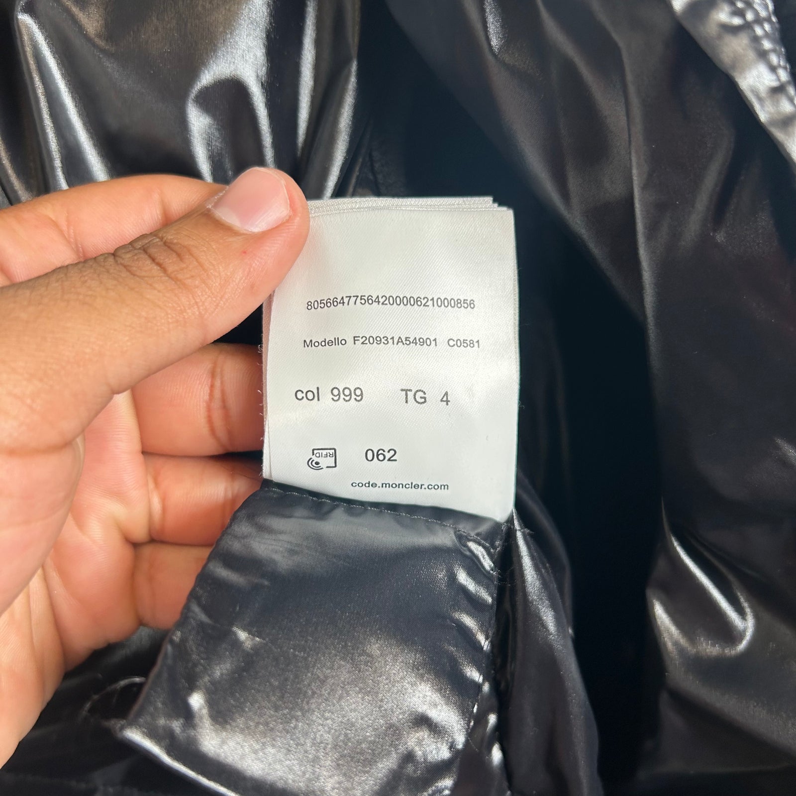 Moncler Black Puffer Vest Size 4