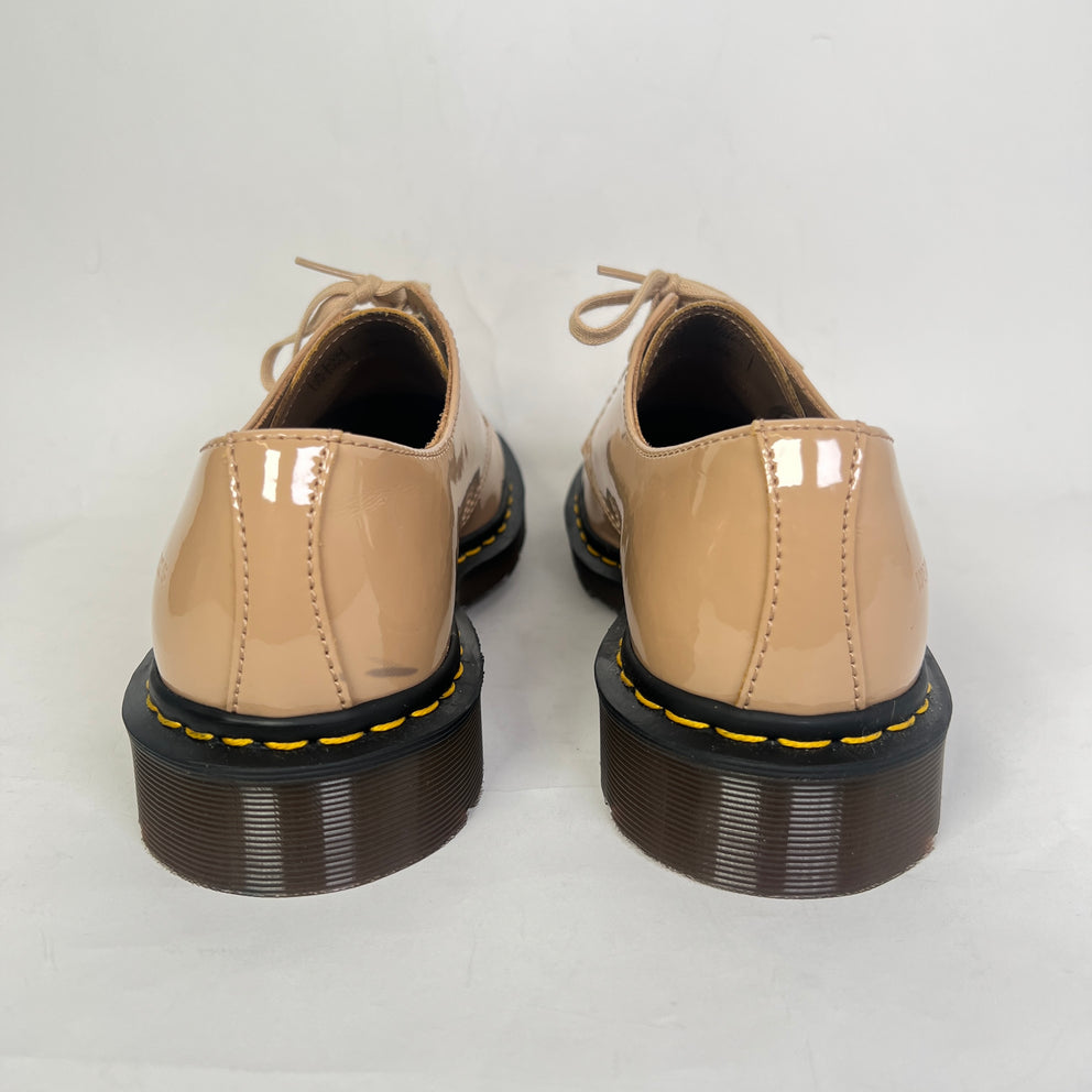Undercover x Dr. Martens Beige 1461 Patent Leather Derby Shoes Size 10