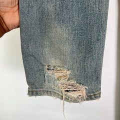 Saint Laurent FW14 D02 Crash Denim Jeans