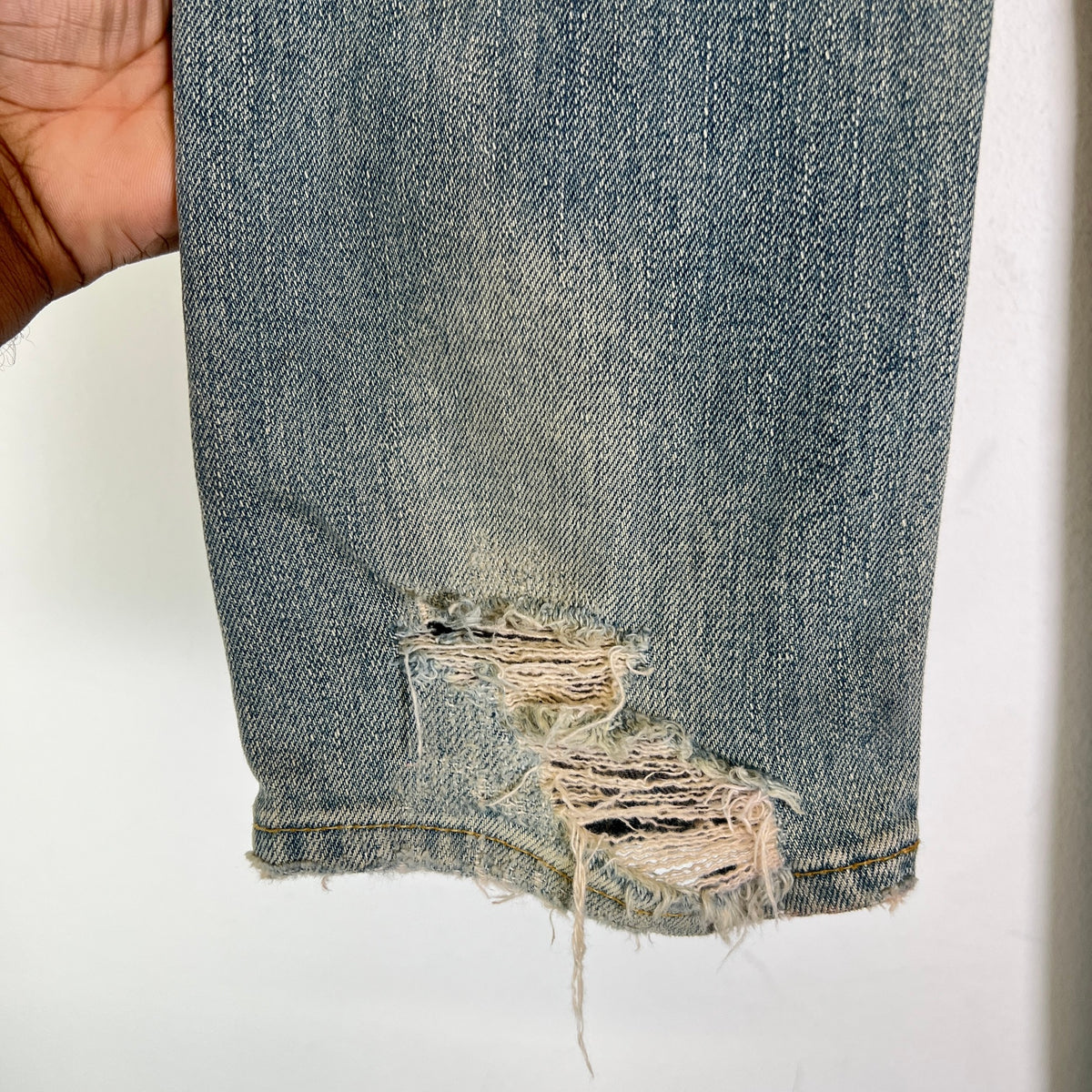 Saint Laurent FW14 D02 Crash Denim Jeans