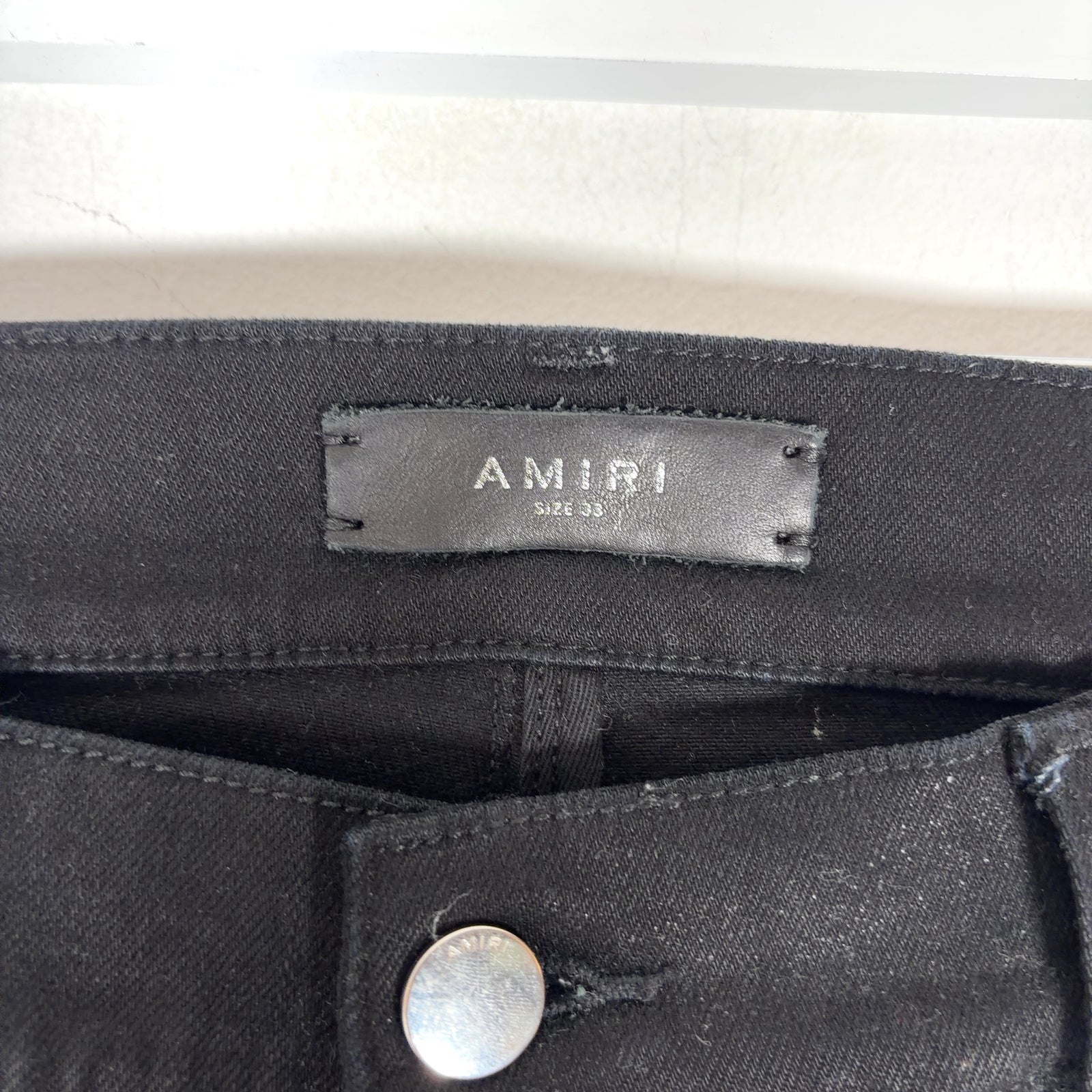 Amiri Thigh Logo Black/Black Jeans