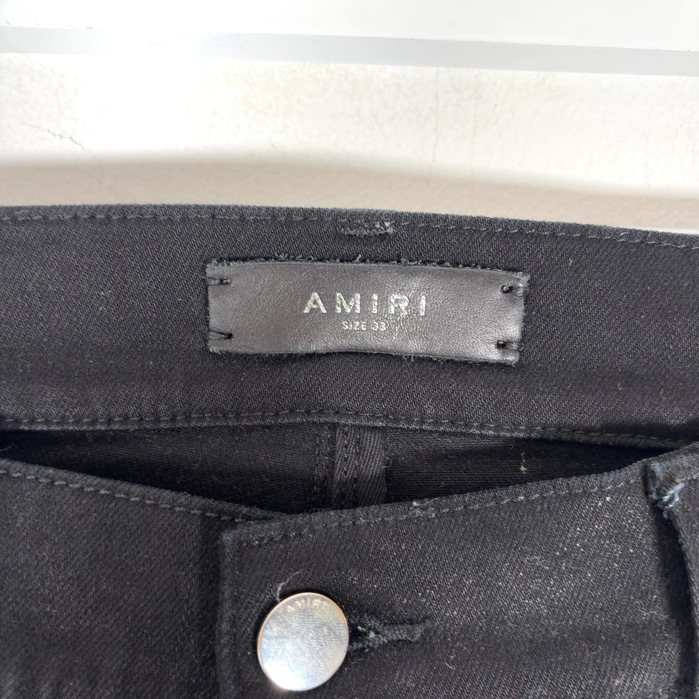 Amiri Thigh Logo Black/Black Jeans