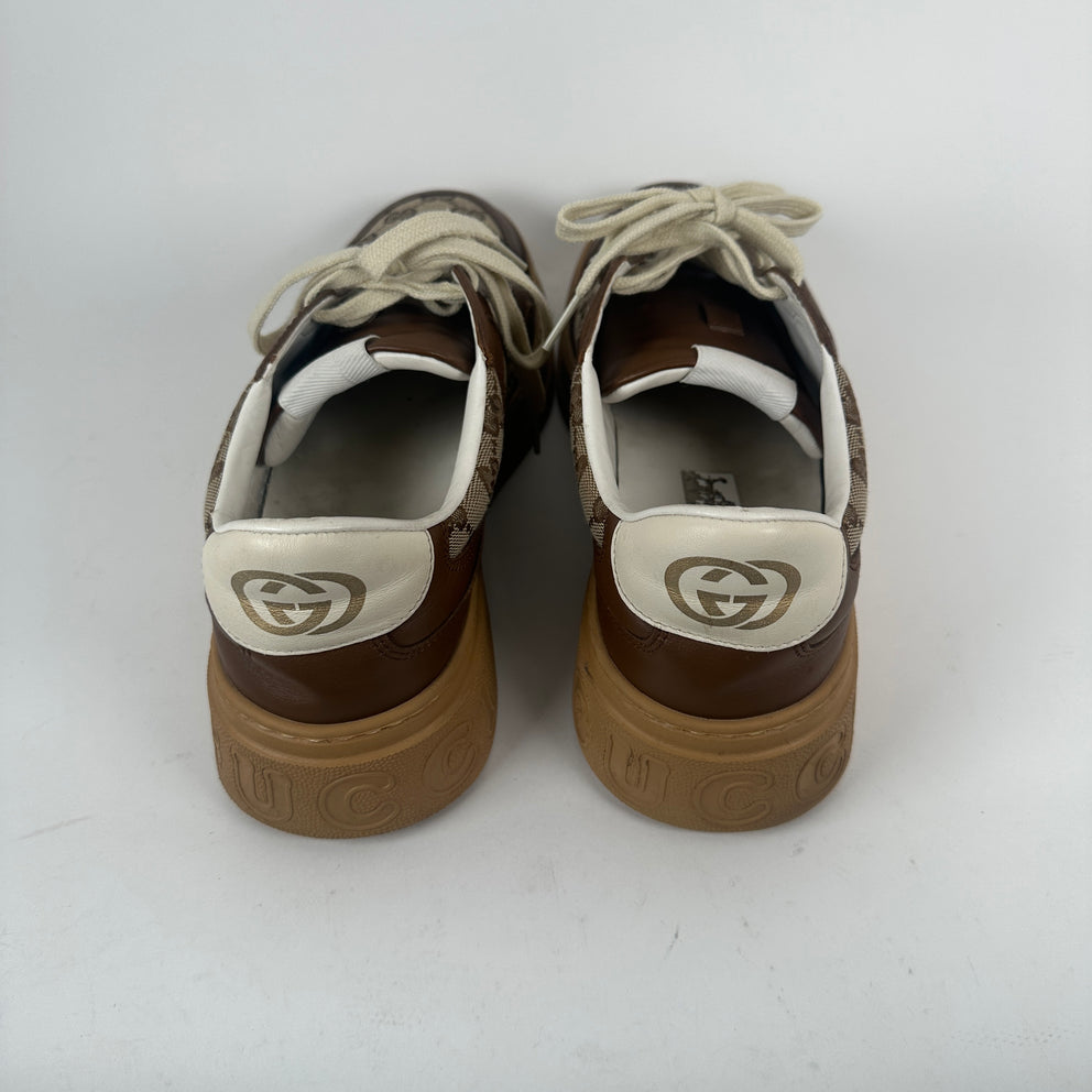 Gucci Brown GG Chunky Sneaker Size 9.5