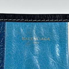 Balenciaga Bazar Striped Leather Crossbody
