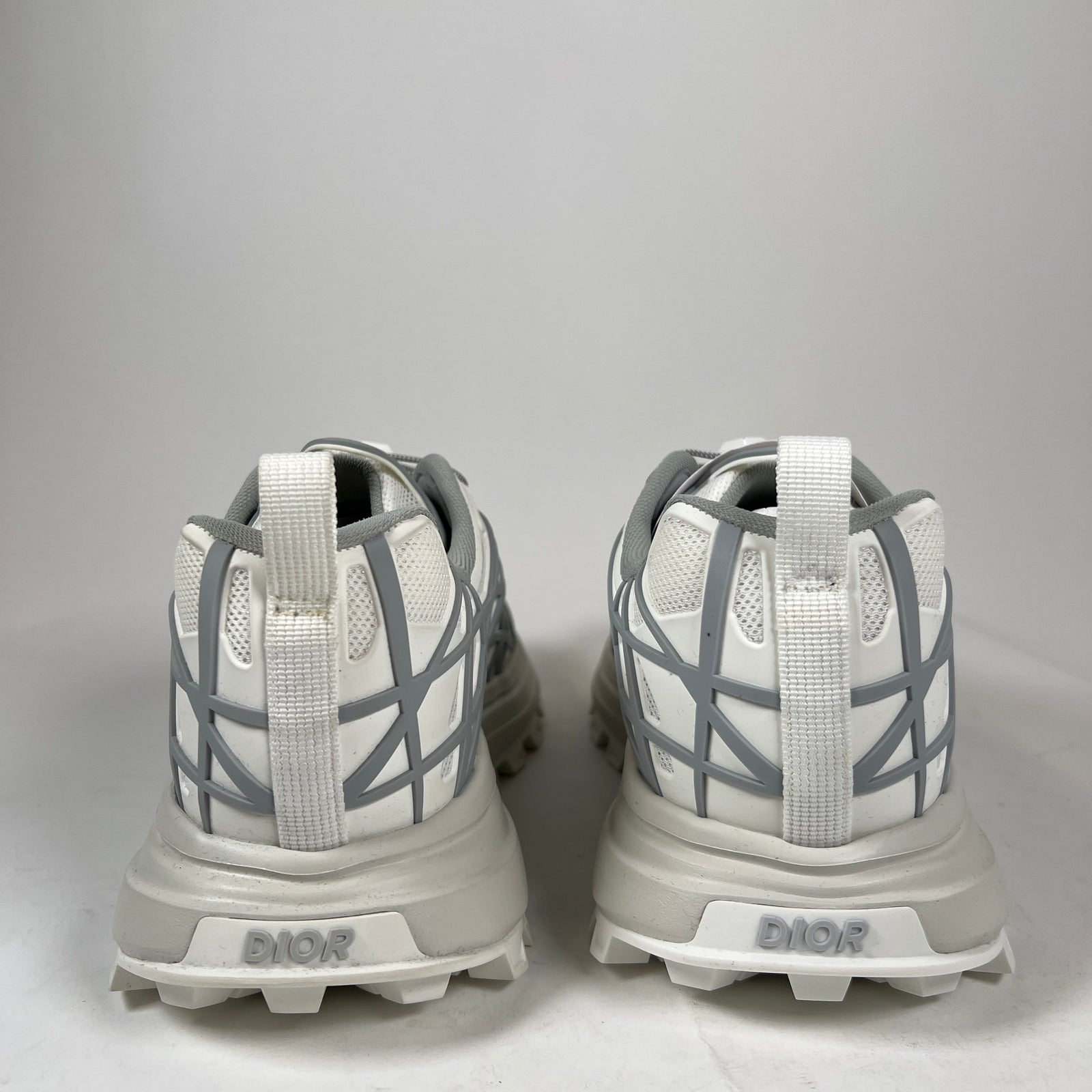Dior B31 White/White Carnage Rubber Mesh Runner Size 41