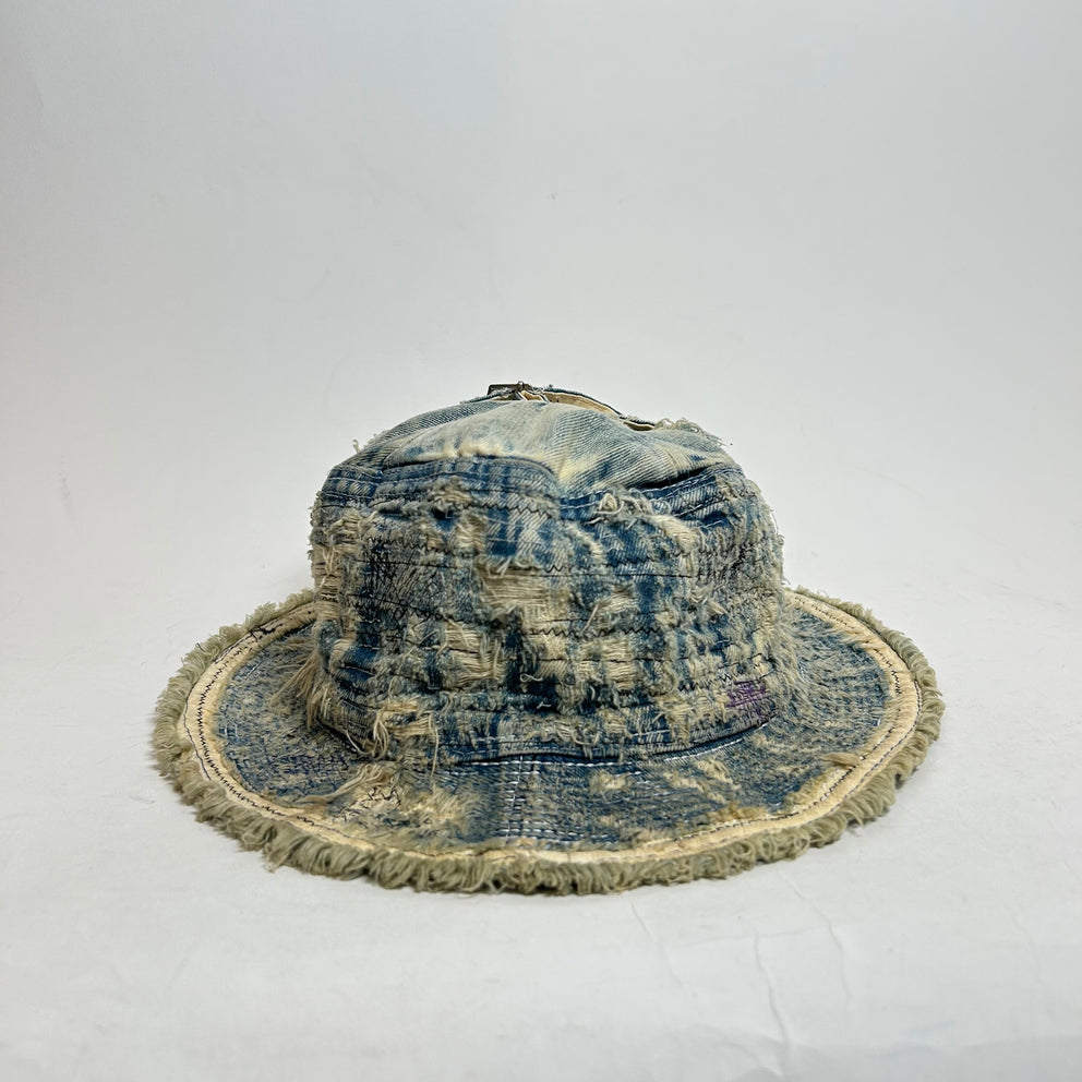Kapital Kountry Boro Distressed Denim Bucket Hat
