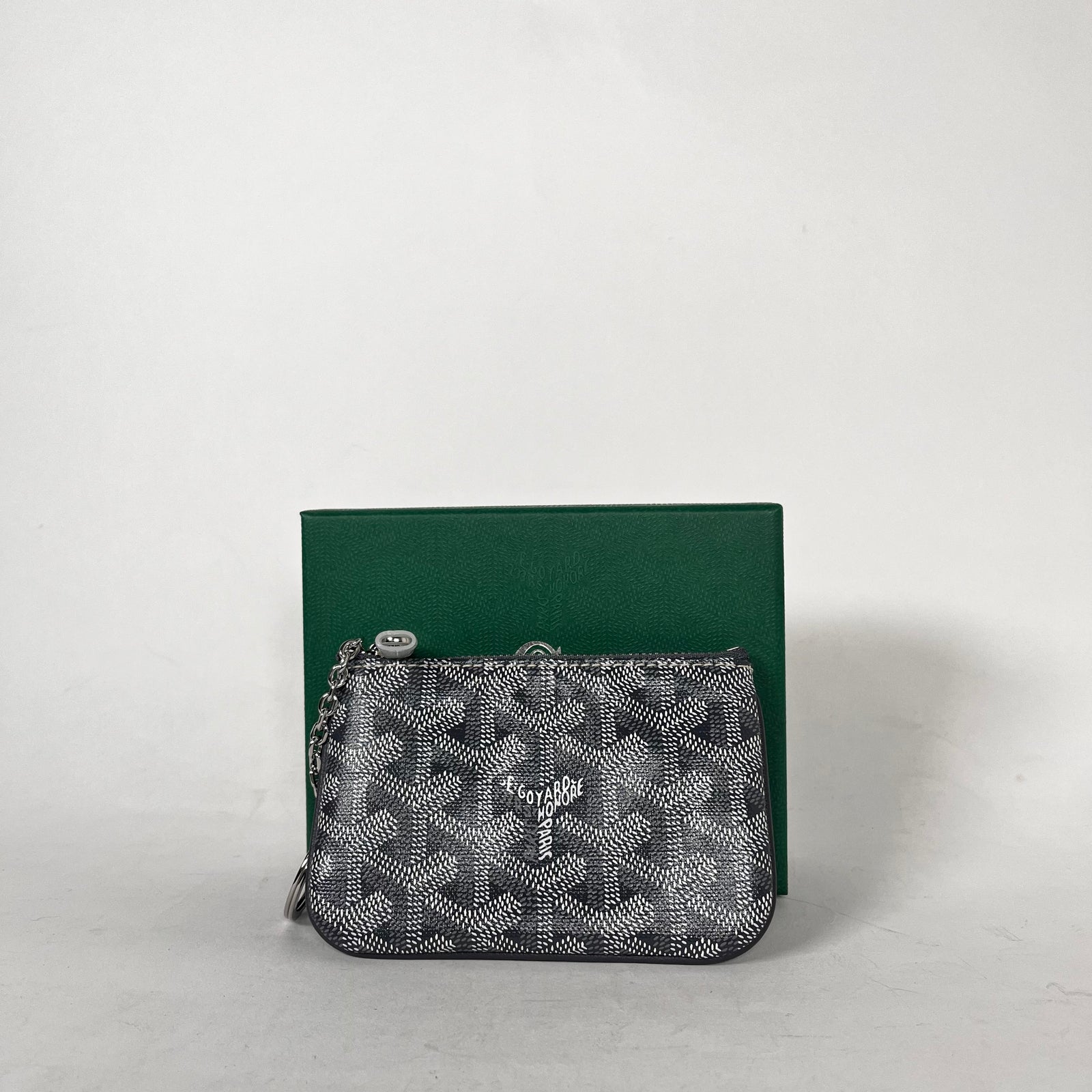 Goyard Grey Senat Nano Key Pouch