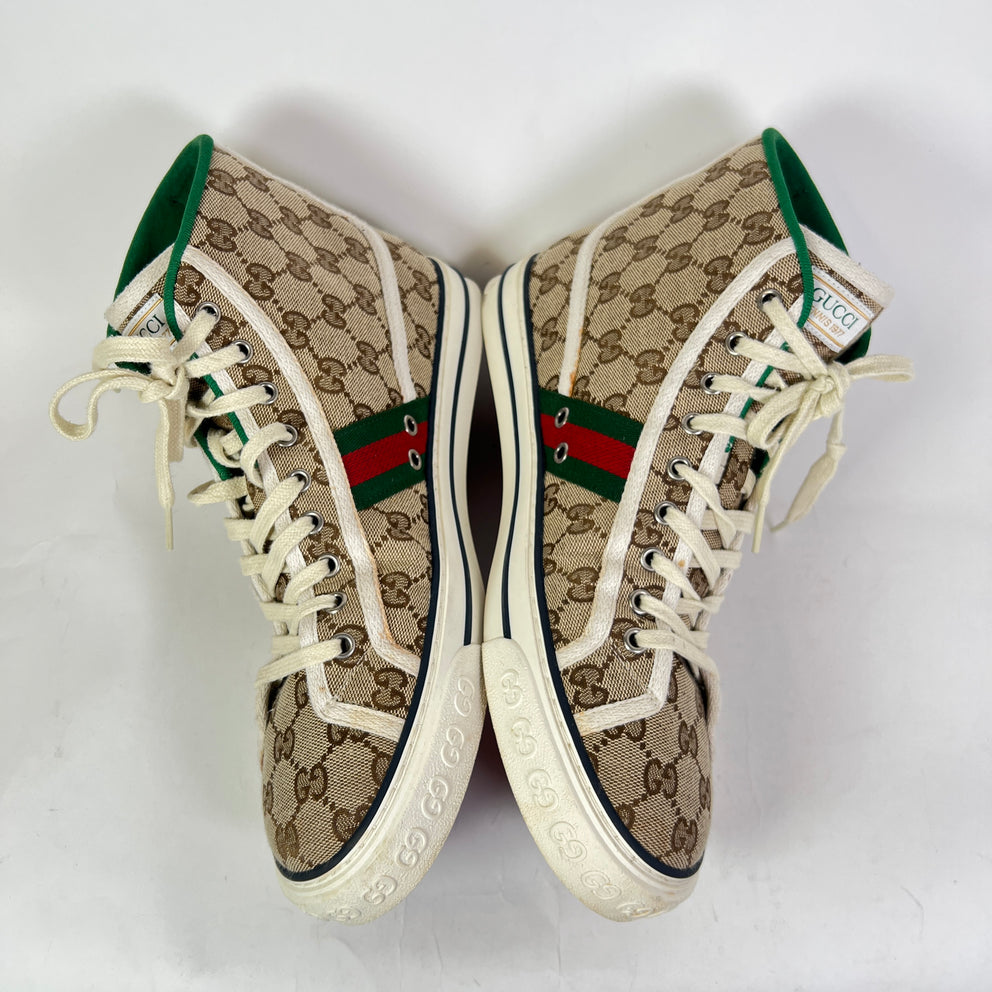 Gucci Tennis 1977 Canvas High-Top Sneaker