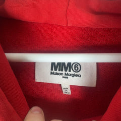 Maison Margiela MM6 Red Logo Poncho Hoodie Size L