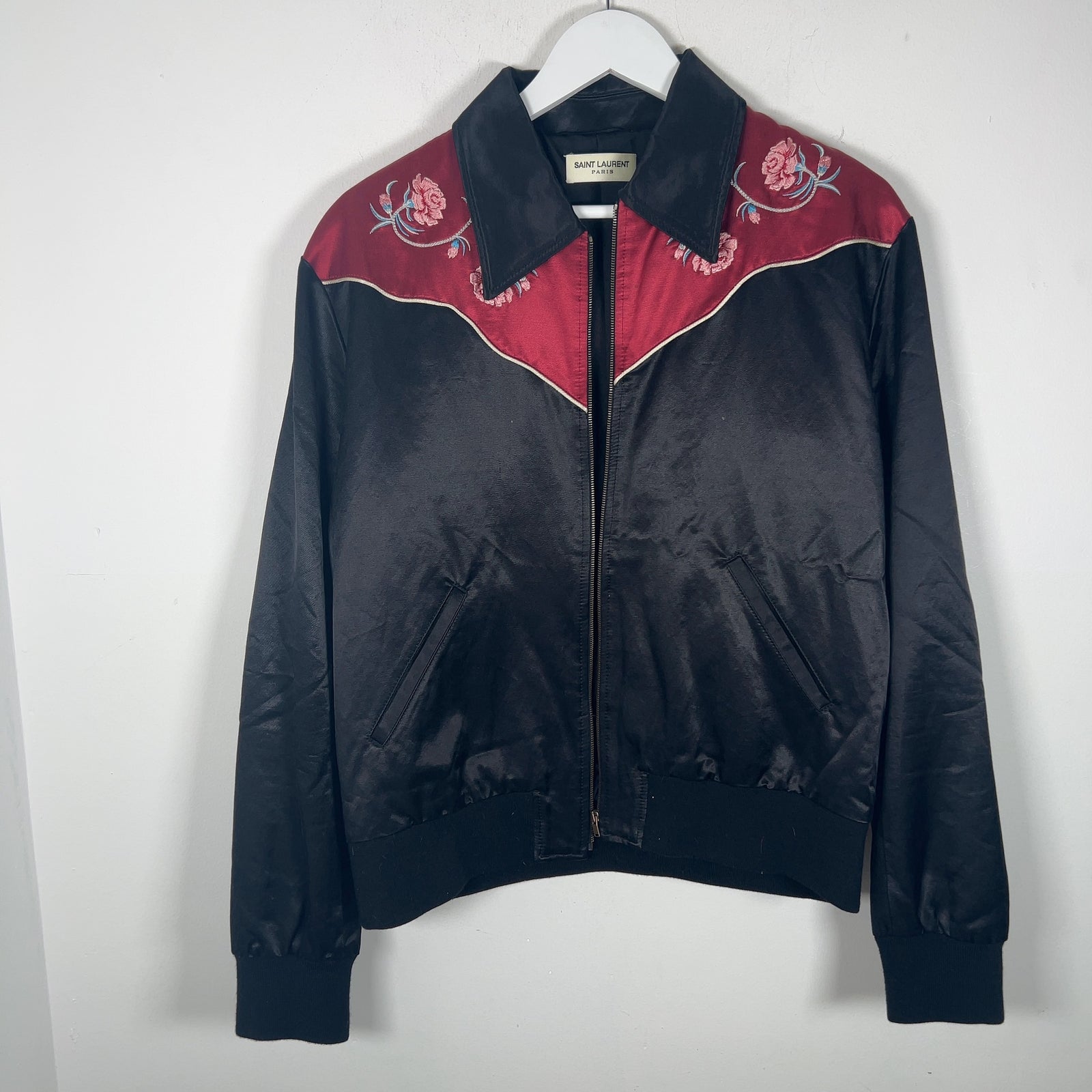 Saint Laurent FW16 Western Silk Teddy Jacket