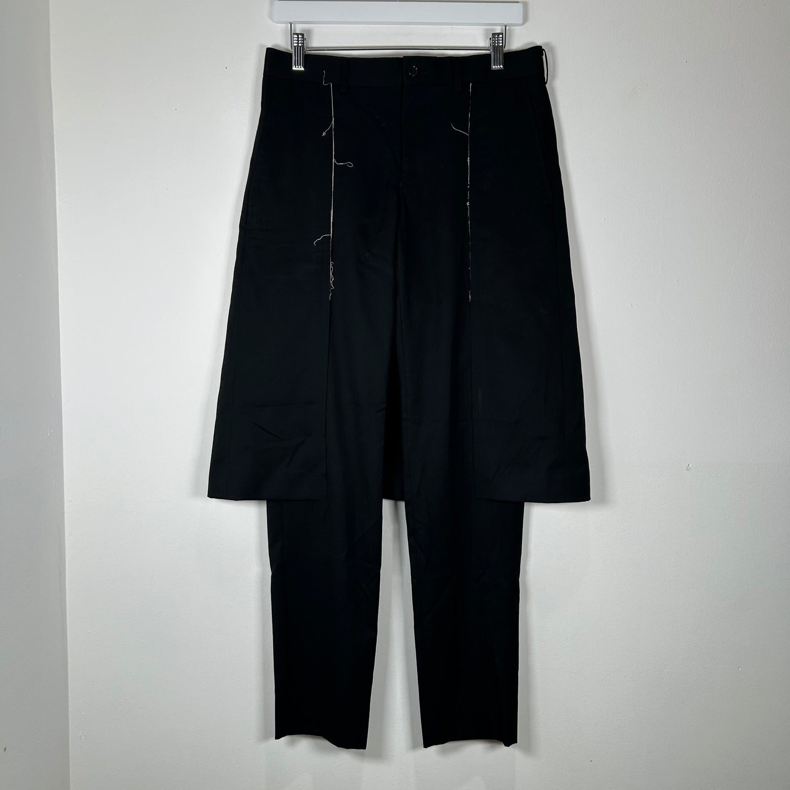 CDG Black Skirt Pants Size 30