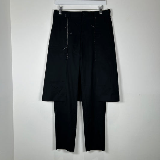 CDG Black Skirt Pants Size 30