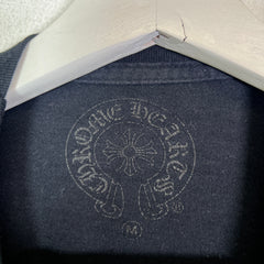 Chrome Hearts Black Vintage Fleur T-Bar Logo Pocket T-Shirt Size M