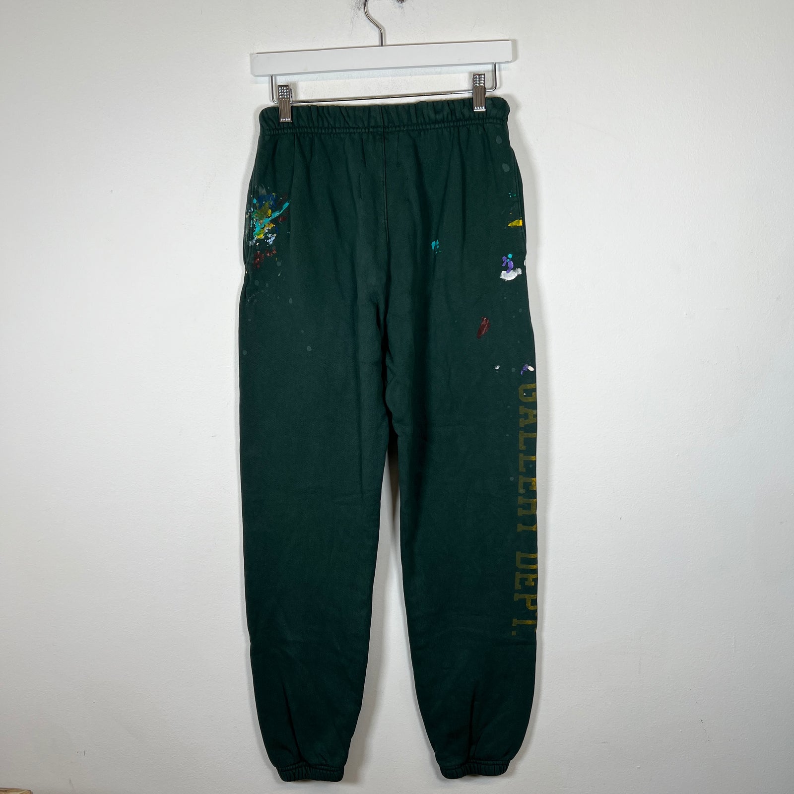 Gallery Dept Green Paint Splatter Sweatpants Size M
