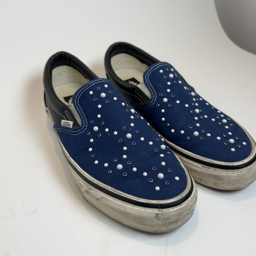 Vans Pearlized Indigo Slip-On Lowtop Sneakers