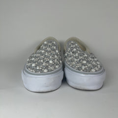 Vans x Mattias Golli Grey/White Slip On Pearl Checkerboard Slip On Sneaker Size 8