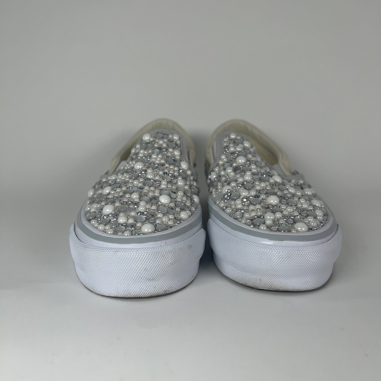 Vans x Mattias Golli Grey/White Slip On Pearl Checkerboard Slip On Sneaker Size 8