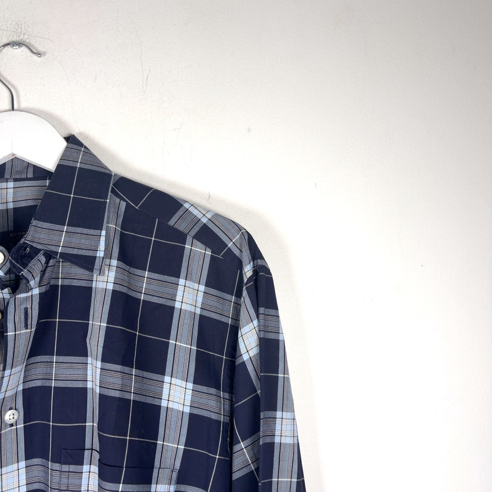 Burberry Plaid Button-Up Shirt
