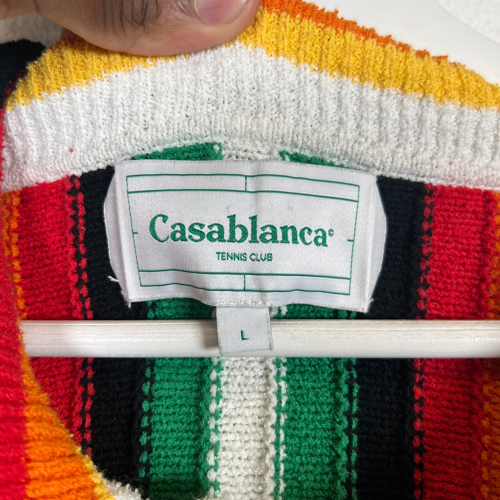 Casablanca Multicolor Striped Towel Shirt Size L