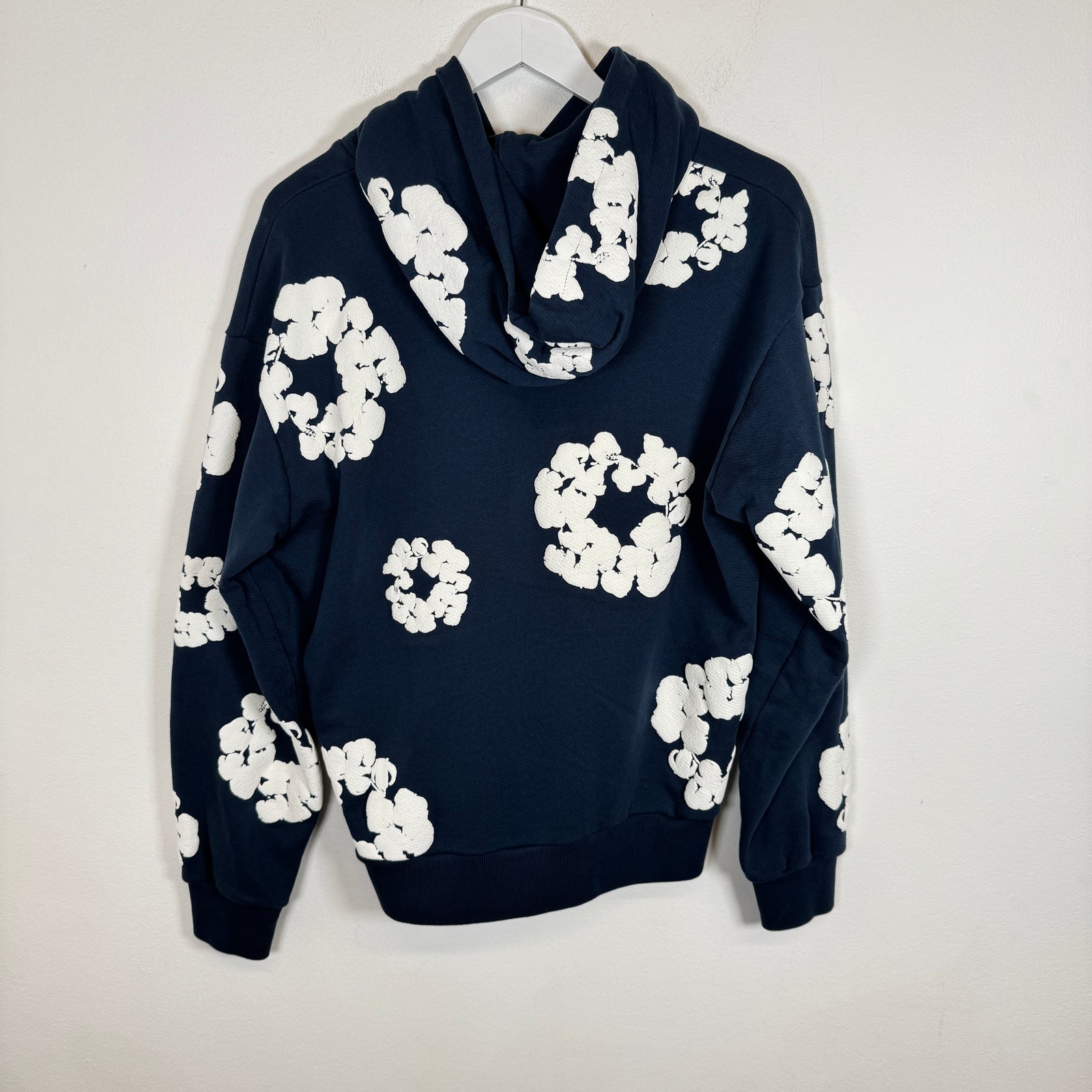 Denim Tears Navy Wreath Hoodie Size M