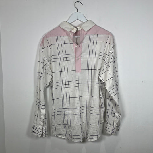 Marni Double Collar Striped Button-Up Shirts Size S