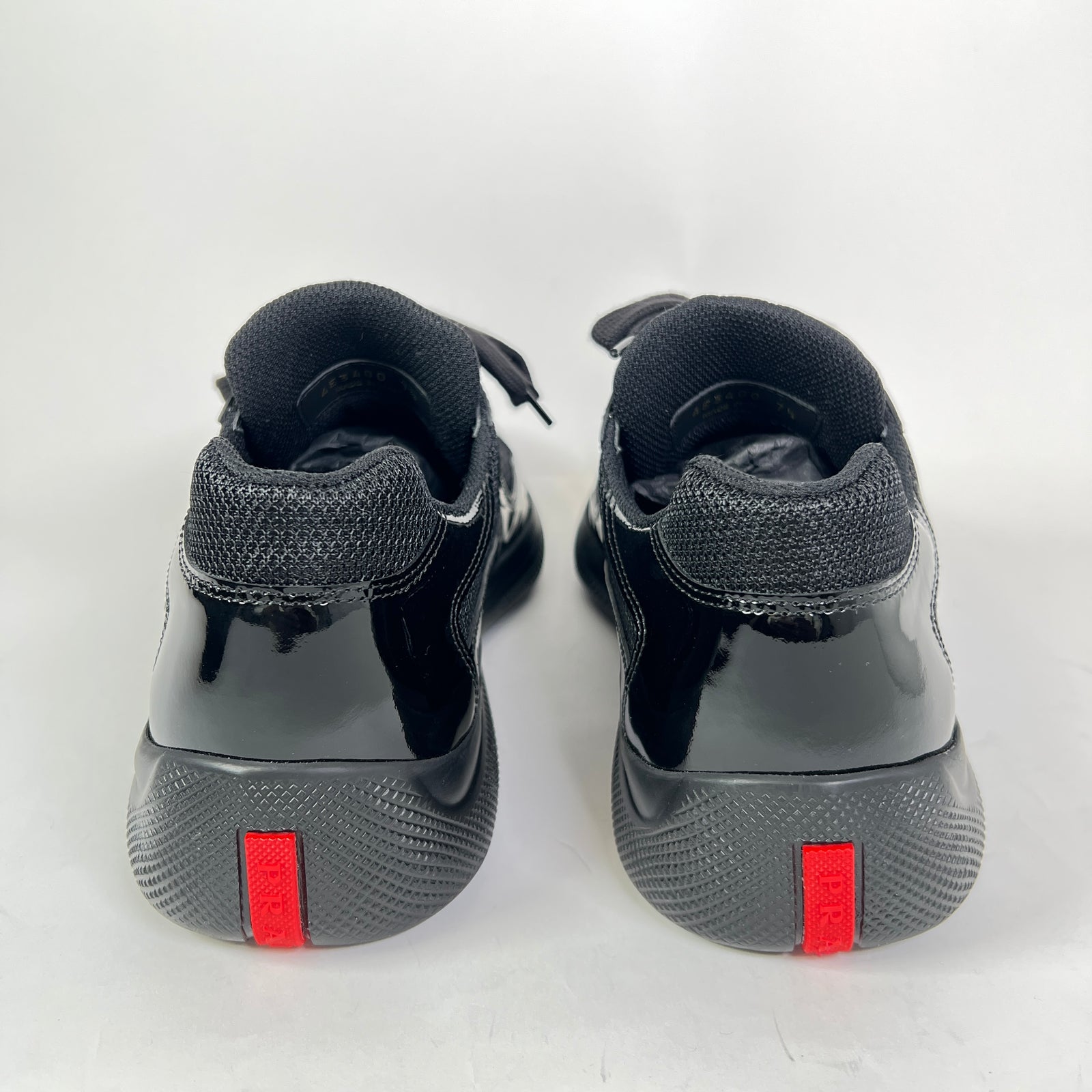Prada Black Patent Leather America Cups