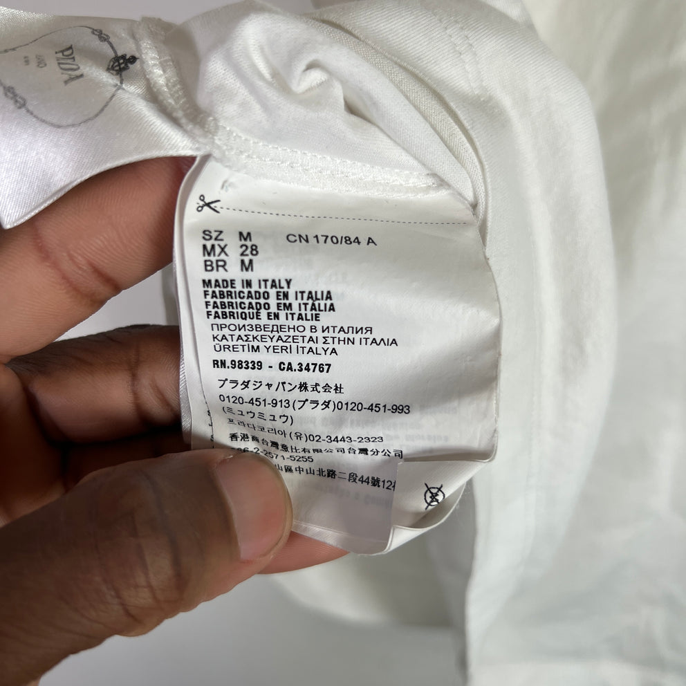 Prada Terry Cloth Logo T-Shirt