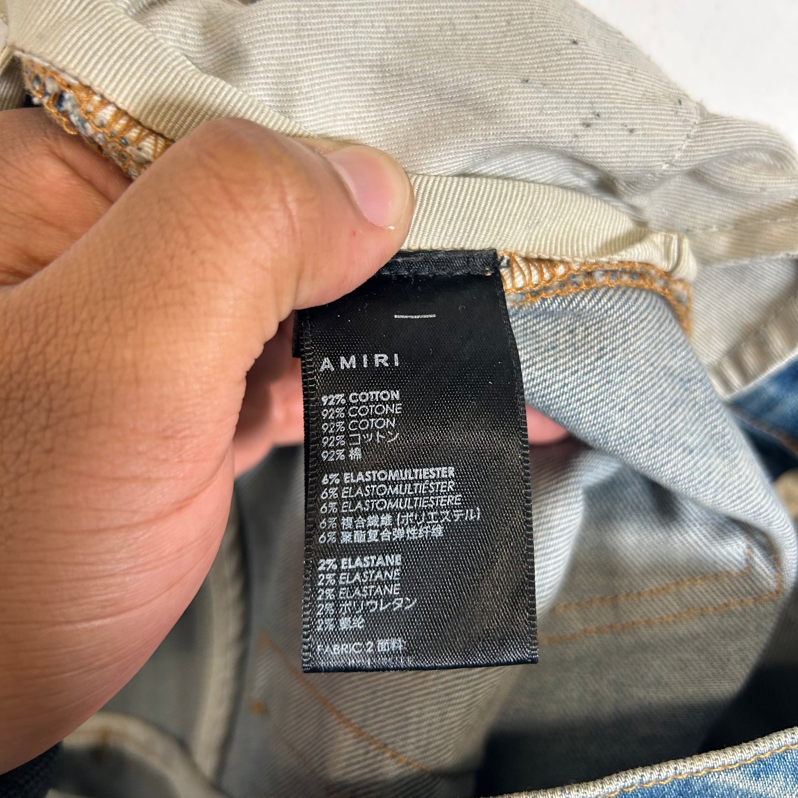 Amiri MX1 Pink Patch Jeans Size 30