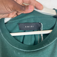 Amiri Green Vintage Collegiate Logo T-Shirt Size XL