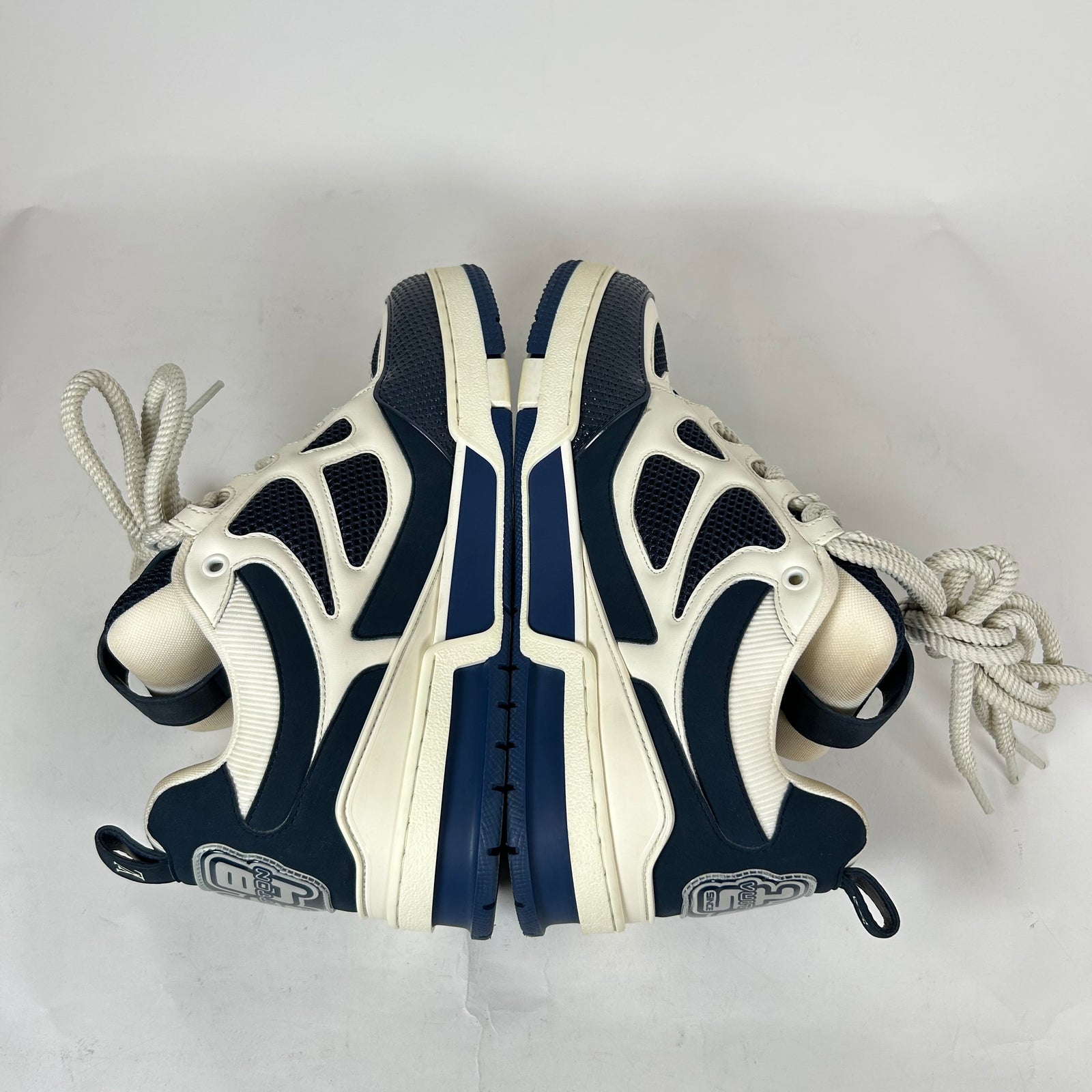 Louis Vuitton Navy Skate Sneaker Size LV 9