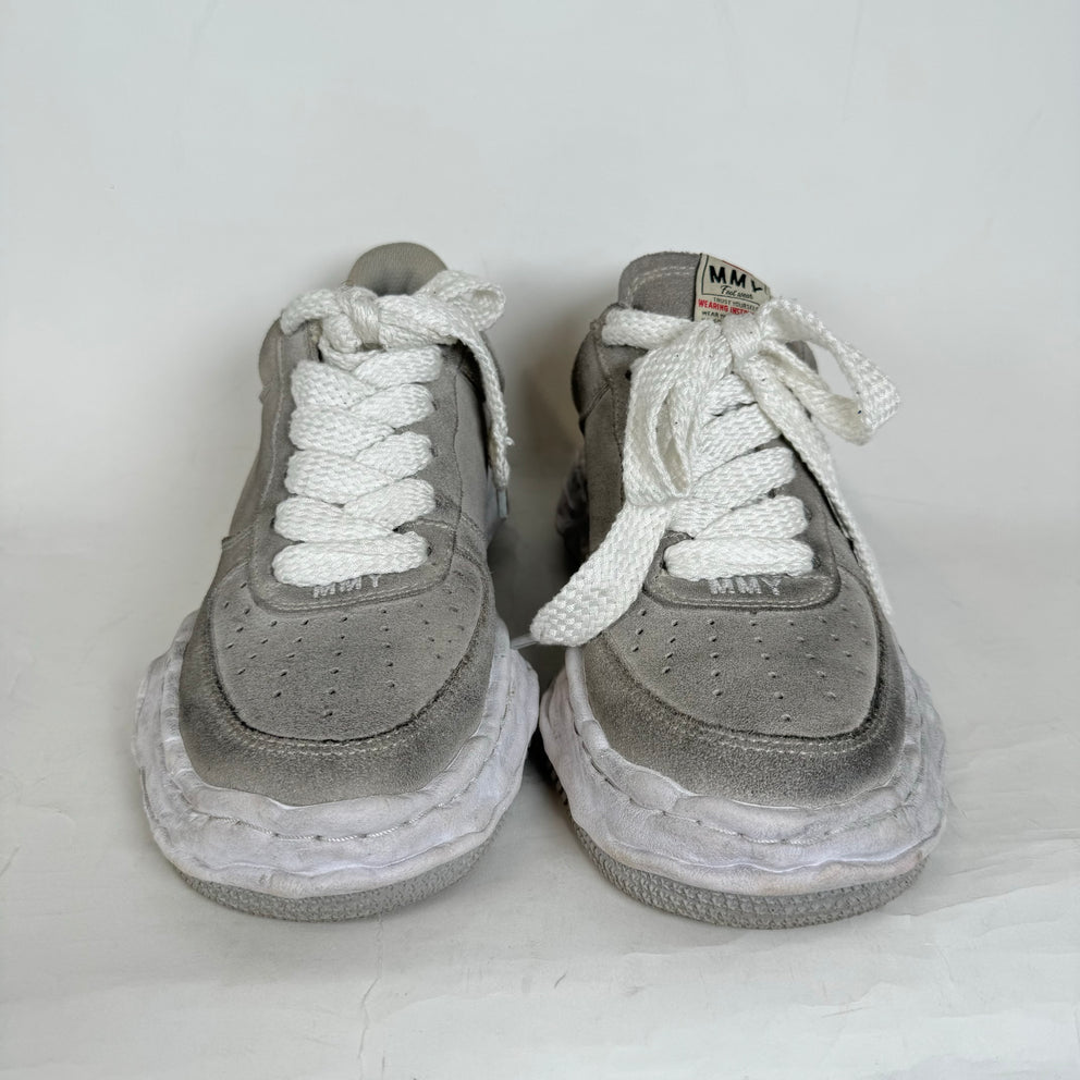 MMY Grey Brushed Suede Wayne Sneakers Size 42