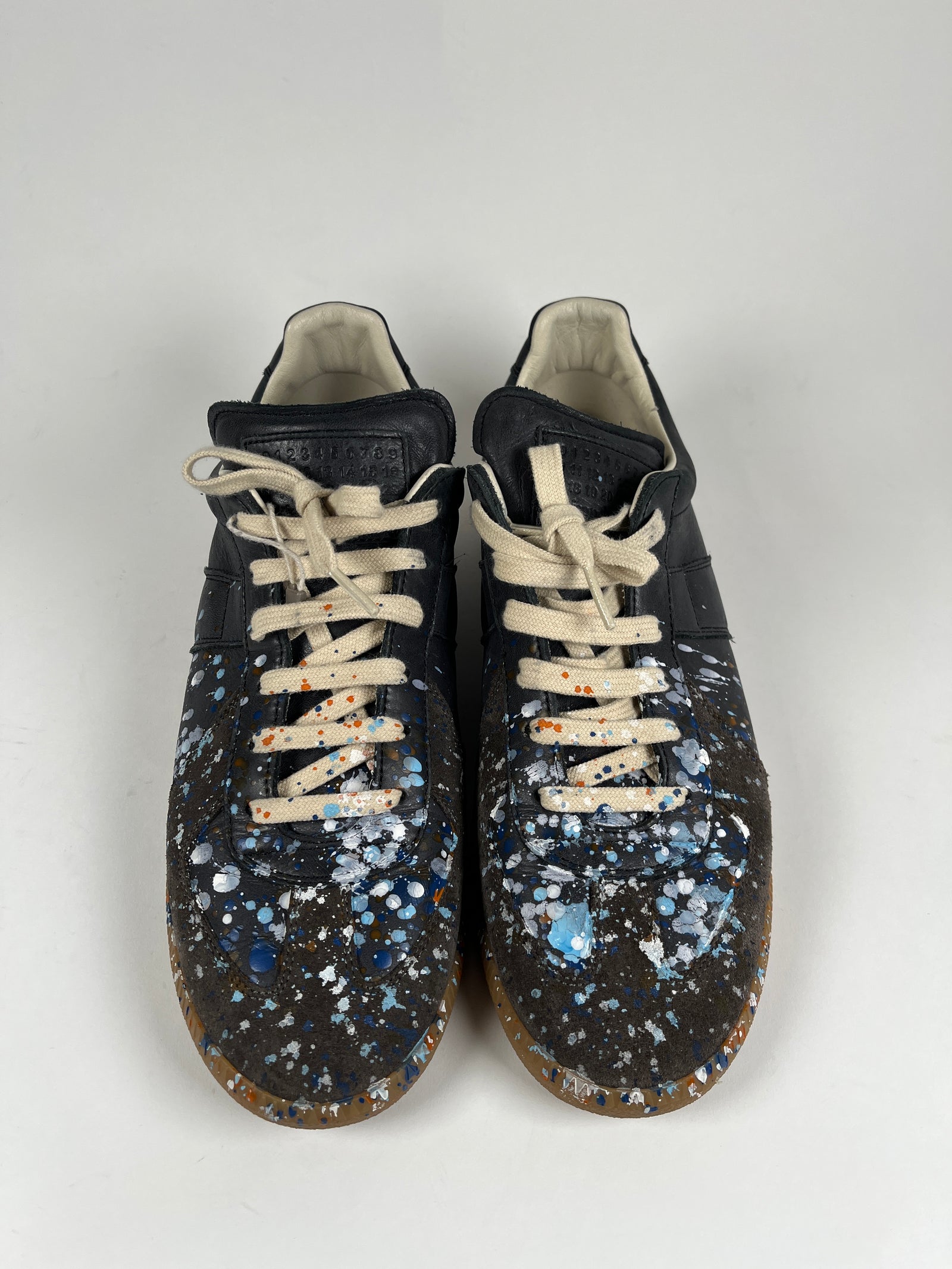 Maison Margiela Navy Paint Splatter Gats Size 43