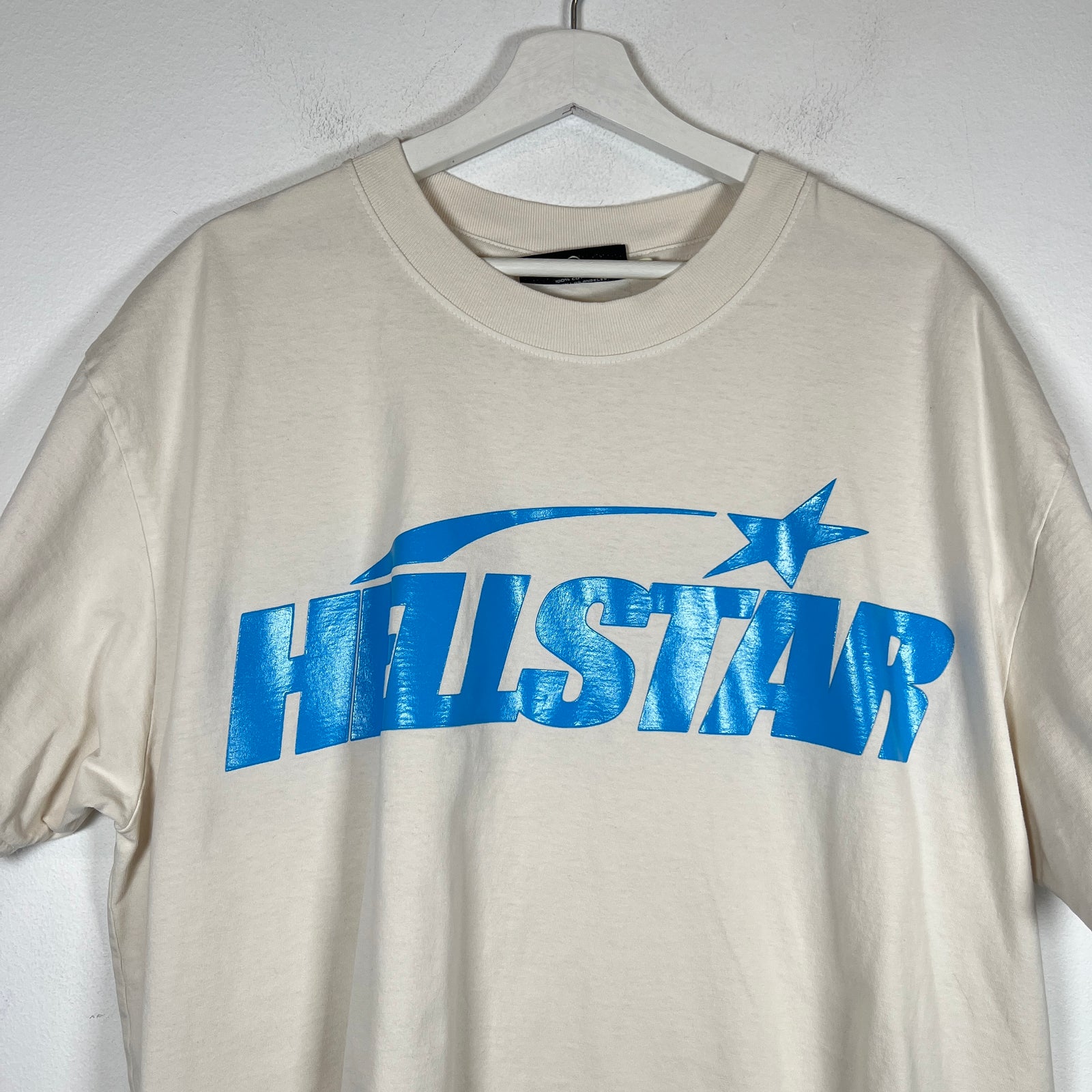Hellstar Blue/Cream Logo T-shirt Size XL