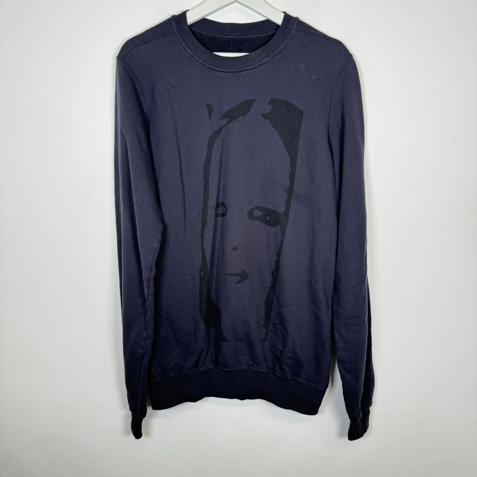 Rick Owens Navy Felpa Crewneck Size M
