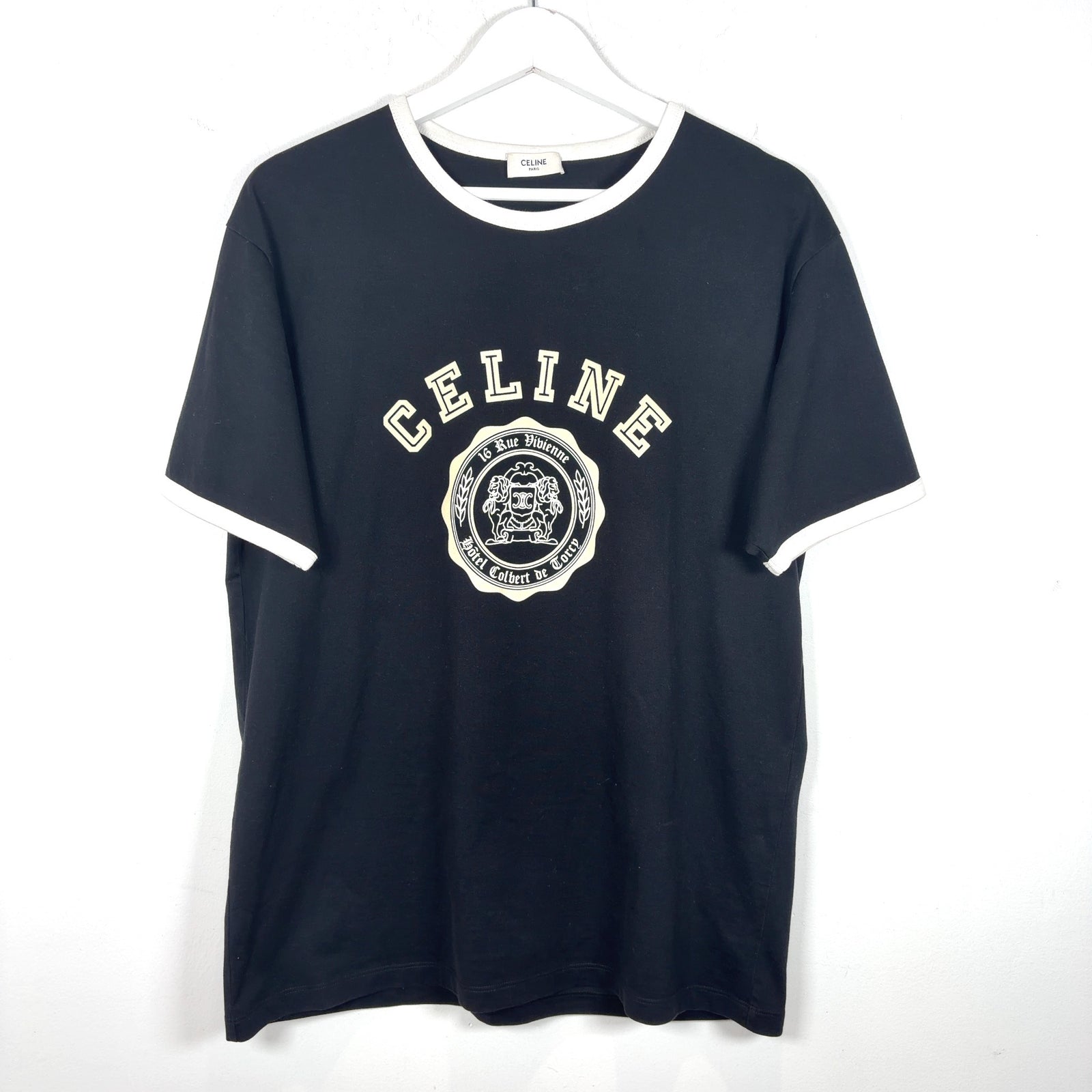 Celine University Logo Ringer T-Shirt