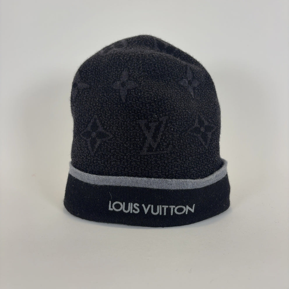 Louis Vuitton Monogram Logo Beanie