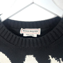 Alexander McQueen Graffiti Logo Knit Sweater