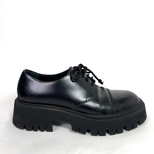 Balenciaga Leather Tractor Derby