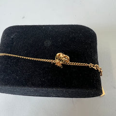 Saint Laurent Gold YSL Curve Link Bracelet