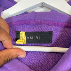 Amiri Purple MA Logo Hoodie Size L