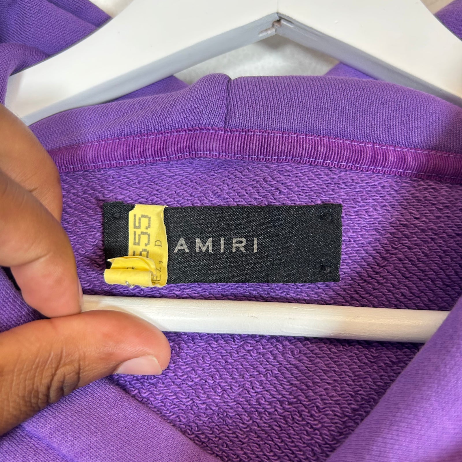 Amiri Purple MA Logo Hoodie Size L