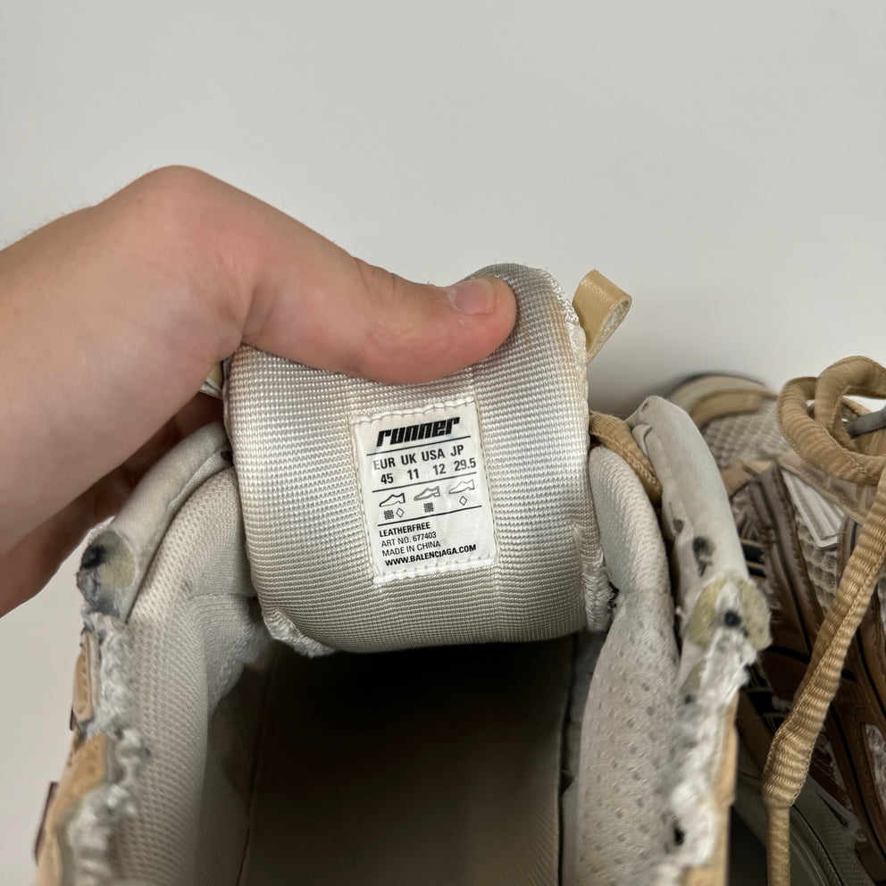 Balenciaga Beige Runners Size 45