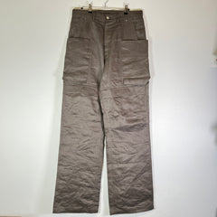 Rick Owens Hollywood SS25 Linen Stefan Cargo Pants