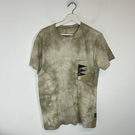 Kapital Tye Dye Flag Logo T-Shirt Size 4