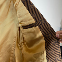 Gucci Diagonal GG Monogram Brown Suit Set
