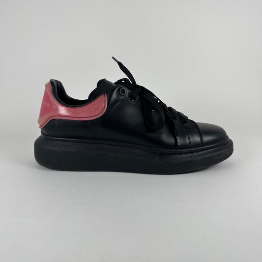 Alexander Mcqueen Black/Pink Low-Top Sneaker Size 10