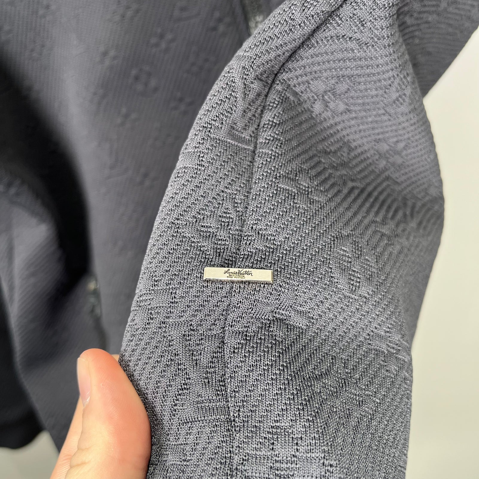 Louis Vuitton Grey Monogram Zip-Up Jacket Size XL